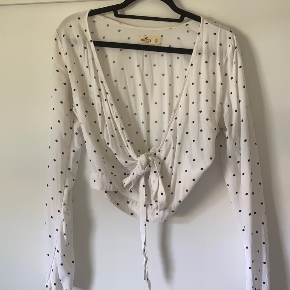 polkadot tie shirt